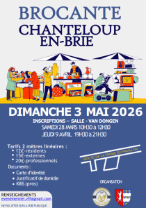 Brocante, Vide-greniers - Chanteloup-en-Brie