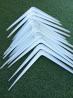 Reste 7 Equerres de fixation murale acier peint blanc, H.30 x P.35 cm