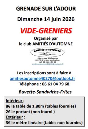 Vide-greniers - Grenade-sur-l’Adour