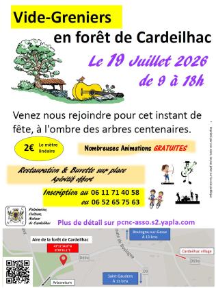 Vide greniers de la fête de la forêt à Cardeilhac