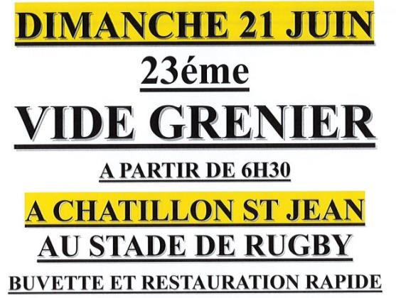 Vide-greniers - Châtillon-Saint-Jean