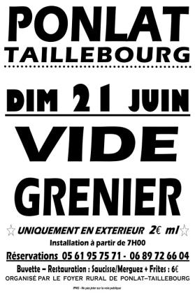Vide-greniers - Ponlat-Taillebourg