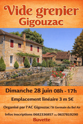 Brocante, Vide-greniers - Gigouzac