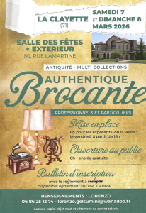 Brocante, Vide-greniers - La Clayette