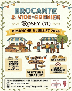 Brocante, Vide-greniers - Rosey