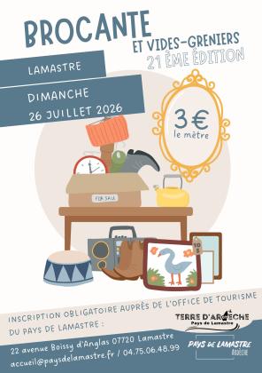 Brocante, Vide grenier - Lamastre