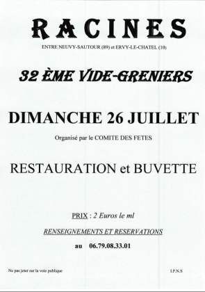 Vide-greniers - Racines