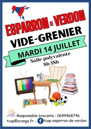 Vide-greniers - Esparron-de-Verdon