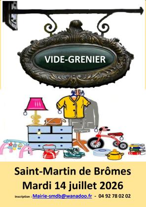 Brocante, Vide grenier - Saint-Martin-de-Brômes