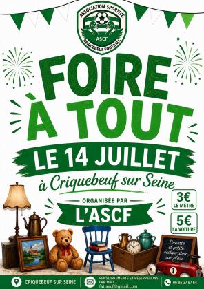 Foire à tout - Criquebeuf-sur-Seine