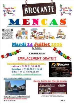 Brocante, Vide-greniers - Mencas
