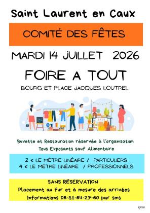 Foire à tout - Saint-Laurent-en-Caux