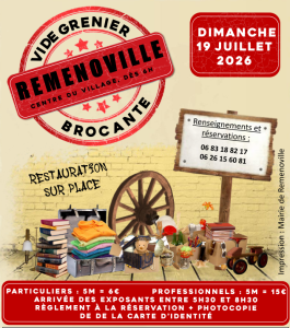 Brocante, Vide grenier - Remenoville