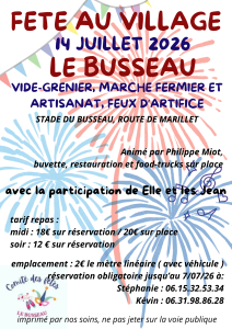 Vide-greniers - Le Busseau