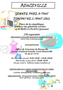 foire à tout - Beuzeville