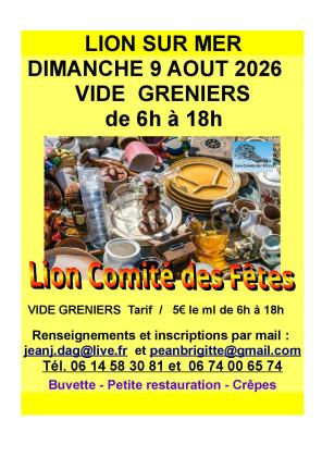 Brocante, Vide-greniers - Lion-sur-Mer