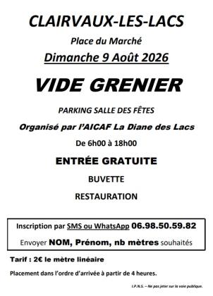 Vide-greniers - Clairvaux-les-Lacs