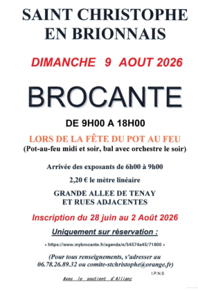 Brocante, Vide-greniers - Saint-Christophe-en-Brionnais