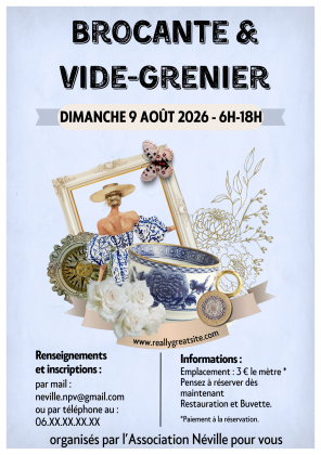 Brocante, Vide-greniers - Néville