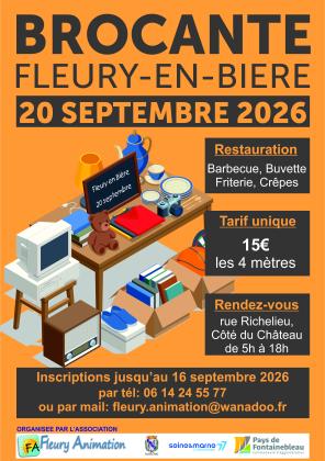 Brocante, Vide-greniers - Fleury-en-Bière