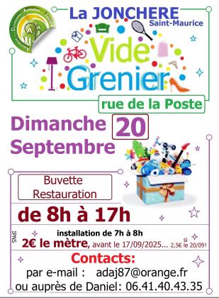 Vide-greniers - La Jonchère-Saint-Maurice
