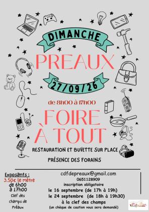 Foire à tout - Préaux