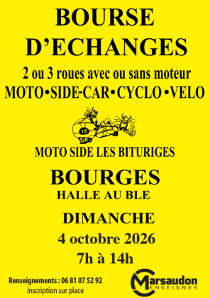 Bourse d'échanges 2 et 3 roues - Bourges