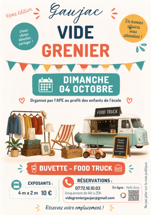 VIDE GRENIER DE GAUJAC