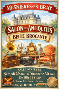 Salon antiquité, belle brocante - Mesnières-en-Bray