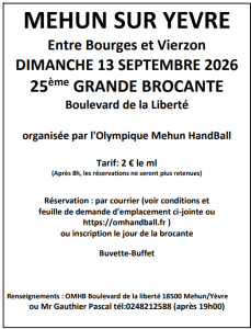 Brocante, Vide-greniers - Mehun-sur-Yèvre