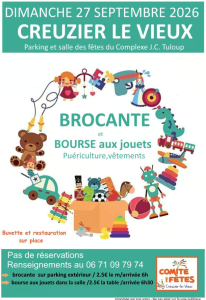 Brocante et bourse aux jouets - Creuzier-le-Vieux