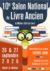 10è Salon National du livre Ancien et Métiers d'Art du livre - Paray-le-Monial