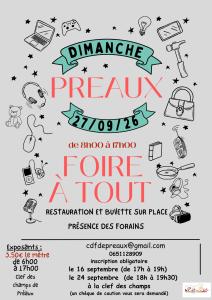 Foire à tout - Préaux