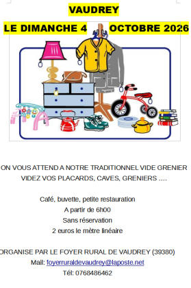 Vide-greniers - Vaudrey