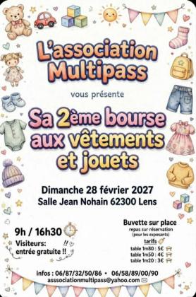 2ème bourse aux vêtements et aux jouets - Lens