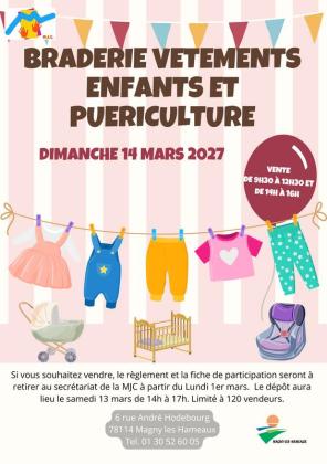 Braderie vêtements enfants et puériculture - Magny-les-Hameaux