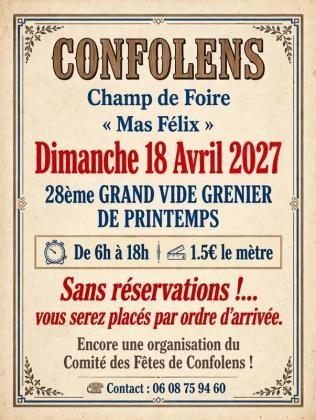 Vide grenier et foire de printemps - Confolens