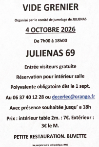 Vide-greniers - Juliénas
