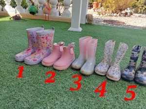 Bottes de pluie fille en très bon état