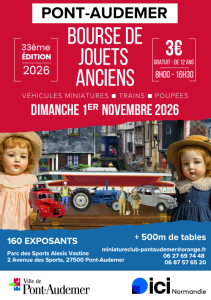 Bourse de jouets anciens et miniatures - Pont-Audemer