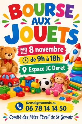 Bourse aux jouets, vêtements - Saint-Gervais-la-Forêt