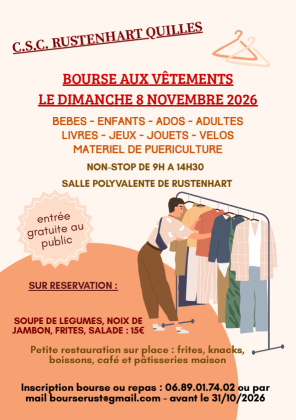 Bourse aux vêtements - Rustenhart