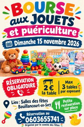 Bourse aux jouets - Bouillancourt-en-Séry
