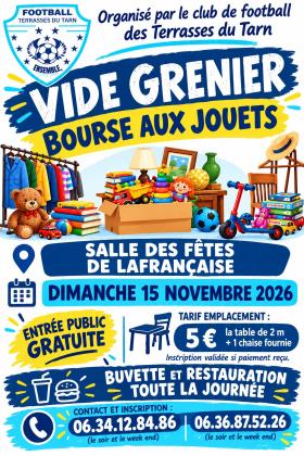 Vide-greniers - bourse aux jouets - Lafrançaise