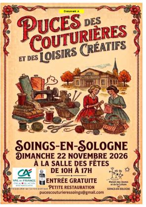 Puces des couturières et des loisirs créatifs - Soings-en-Sologne