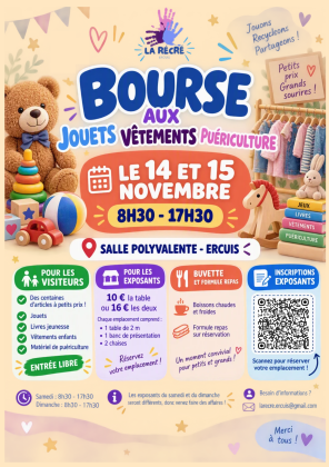 Bourse aux jouets - Ercuis