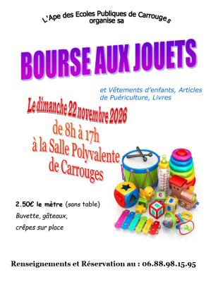 Bourse aux jouets, puériculture - Carrouges