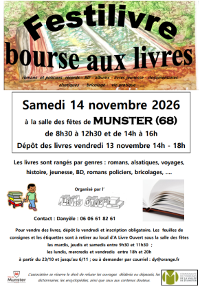 Festilivre, Bourse aux livres - Munster