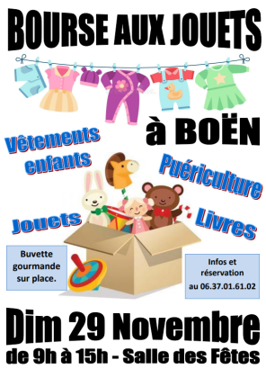 Bourse aux jouets - Boën-sur-Lignon
