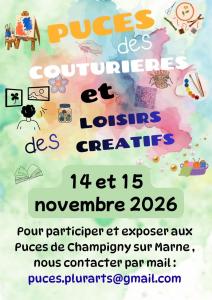 Puces des couturières et des loisirs créatifs - Champigny-sur-Marne